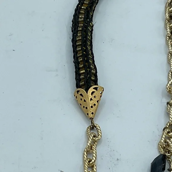 “VINTAGE ROPE DROP GLASS BEAD NECKLACE”. Unique Piece of Costume Jewellery. - Picture 10 of 16